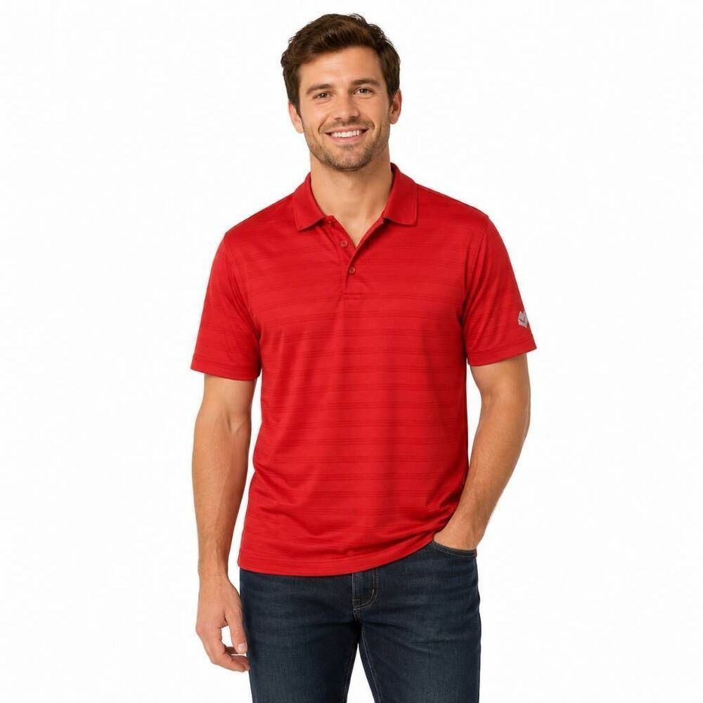 Mens Adidas Small Red Polo Shirt